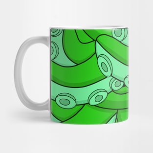 Green Tentacle Patterns Mug